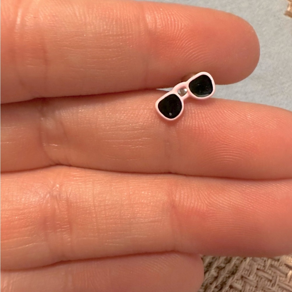 Pink Sunglasses Stud Earrings! Hypoallergenic!